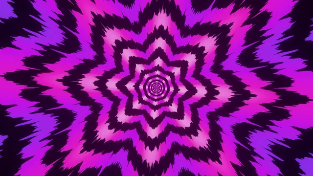 Still from Op-Art 05, Magenta Kaleidoscope Flower