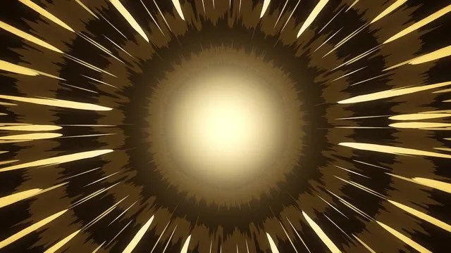 Still from Op-Art 11, Golden Glory Rays